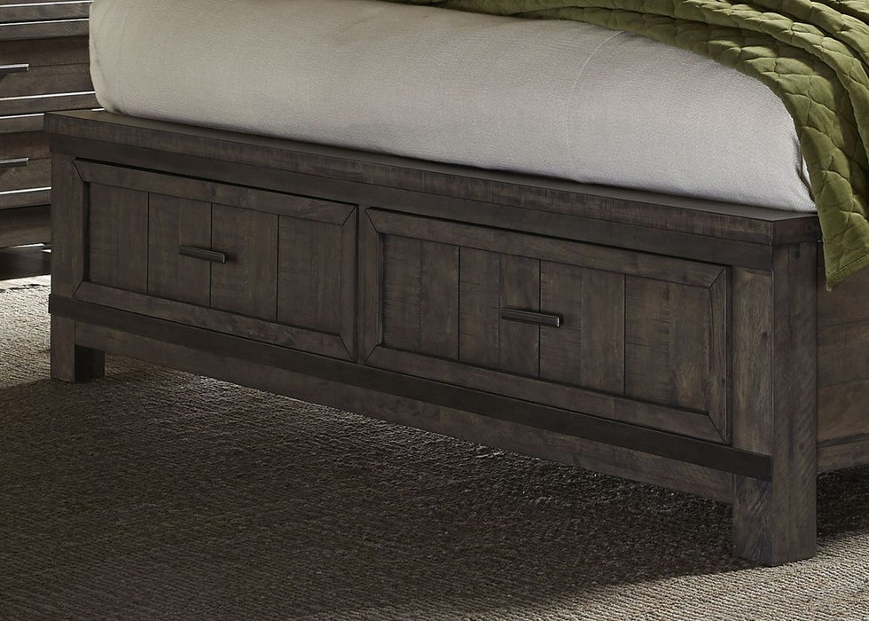 Liberty Thornwood Hills Queen Two Sided Storage Bed in Rock Beaten Gray 759-BR-Q2S