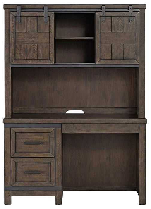 Liberty Furniture Thornwood Hills Student Desk in Rock Beaten Gray