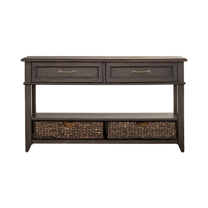 Mill Creek 2 Drawer Sofa Table in Peppercorn
