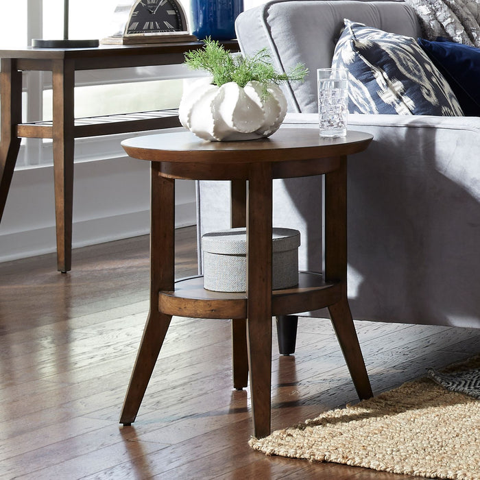 Liberty Furniture Ventura Blvd Round End Table in Bronze image