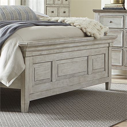 Heartland Queen Panel Bed in Antique White