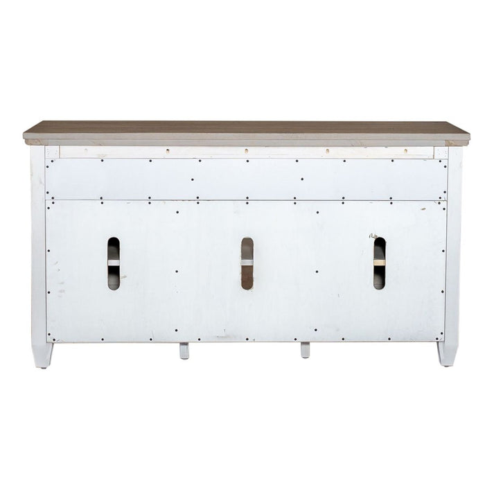 Heartland 66" Tile TV Console in Antique White