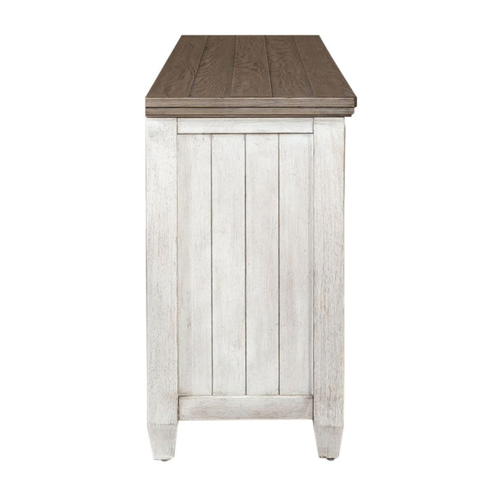 Heartland 76" Tile TV Console in Antique White
