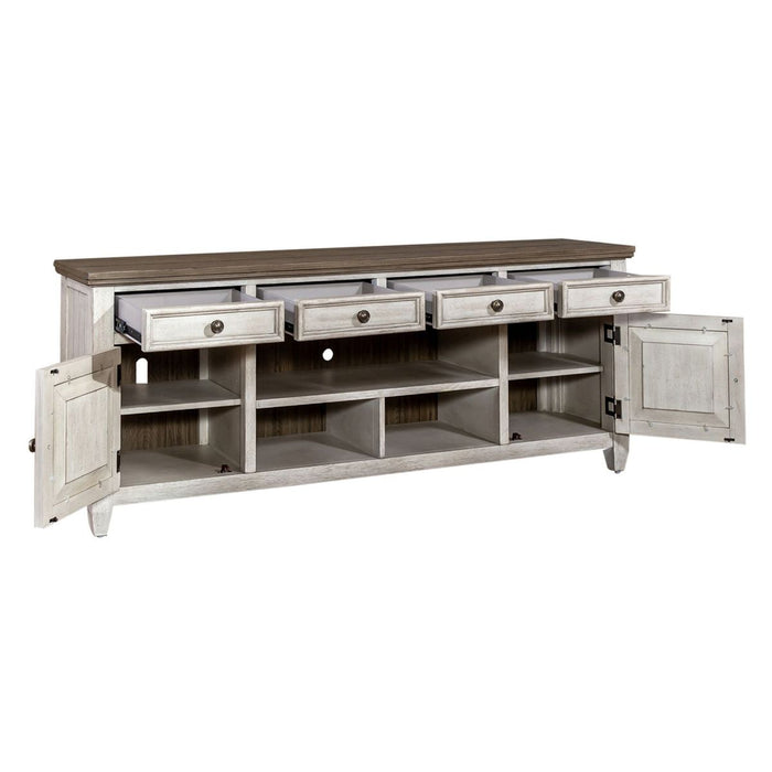 Heartland 76" Tile TV Console in Antique White