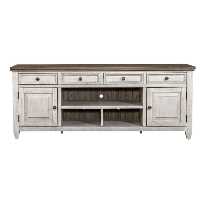 Heartland 76" Tile TV Console in Antique White