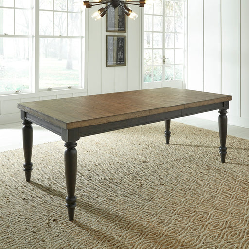 Liberty Furniture Harvest Home Rectangular Leg Dining Table in Chalkboard image