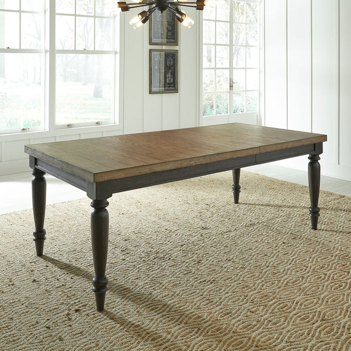 Liberty Furniture Harvest Home Rectangular Leg Dining Table in Chalkboard image