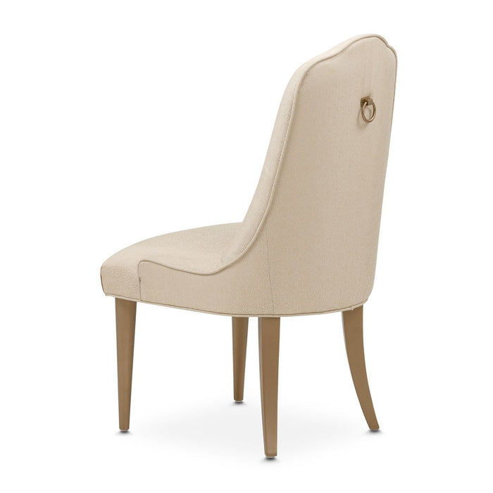 AICO Malibu Crest Side Chair in Crotch Mahogany (Set of 2)