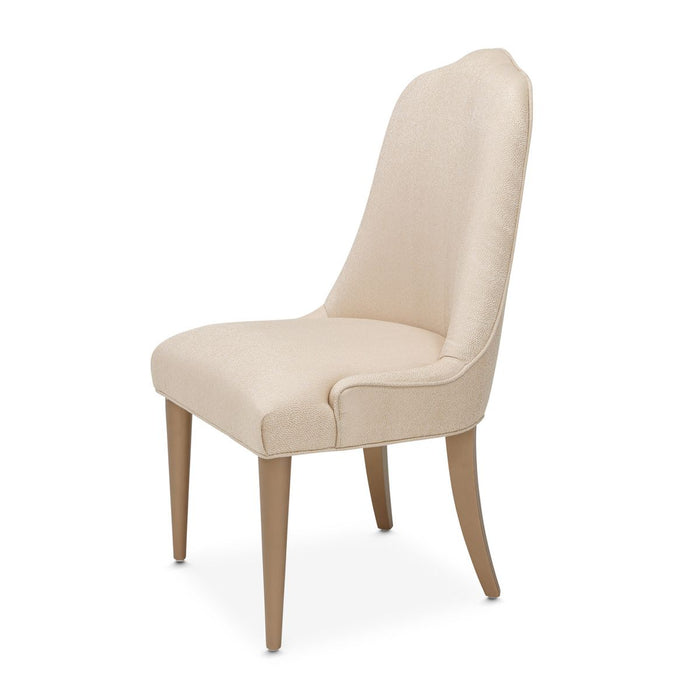 AICO Malibu Crest Side Chair in Crotch Mahogany (Set of 2)