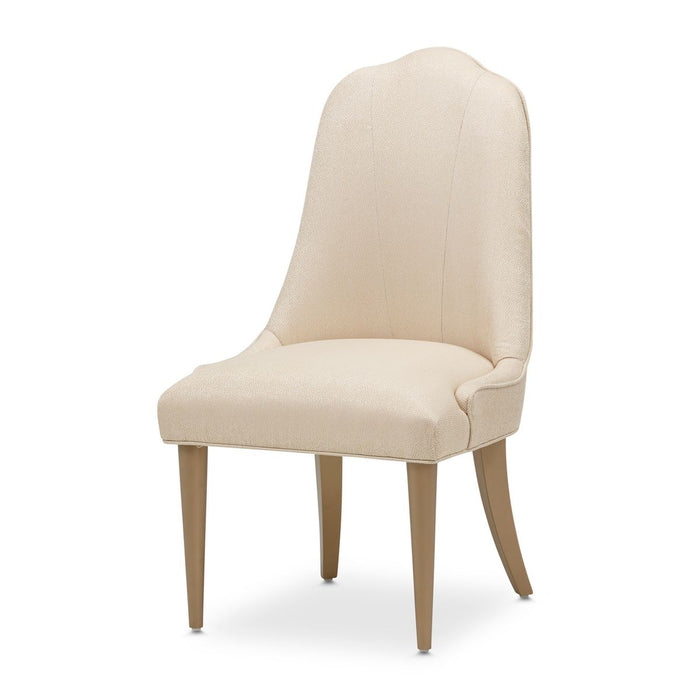 AICO Malibu Crest Side Chair in Crotch Mahogany (Set of 2) image