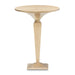 AICO Malibu Crest Round Pedestal Tea Table in Crotch Mahogany image