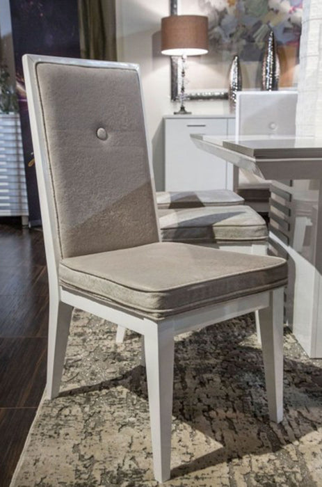 Aico Furniture Horizons Side Chair in Cloud White (Set of 2)
