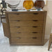 AICO Furniture Portrait 5 Drawer Chest with LED Lights in Sienna Brown image