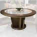 AICO Furniture Portrait 60'' Round Dining Table in Sienna Brown image