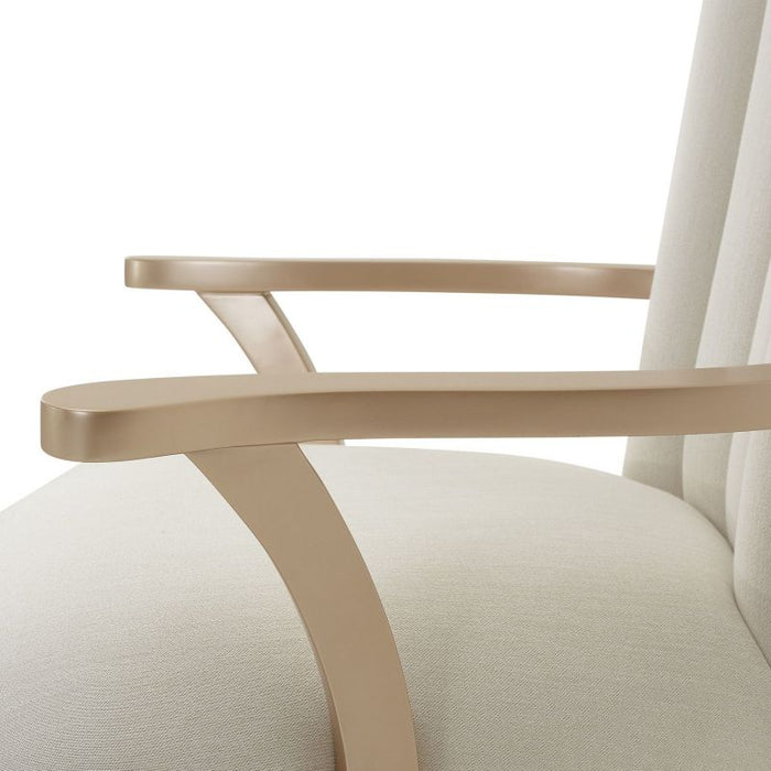 AICO La Rachelle Arm Chair in Medium Champagne (Set of 2)
