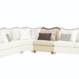 AICO Furniture Chamberi Armless Chair Toast in Warm Cognac image