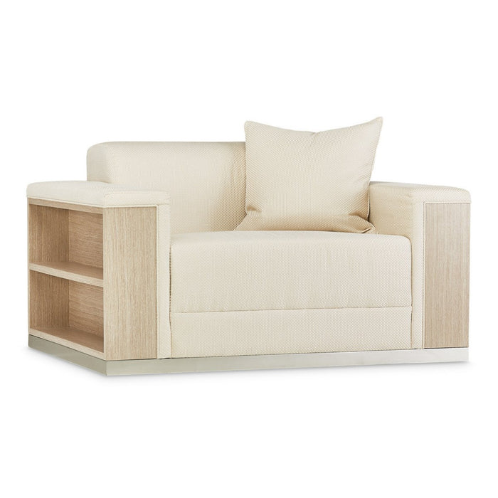 AICO Laguna Ridge Chair and Half in Washed Oak