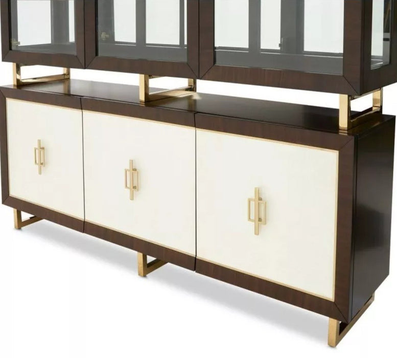 AICO Belmont Place Buffet with China Top in Espresso