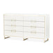 AICO Furniture Palm Gate Dresser in Cloud White image