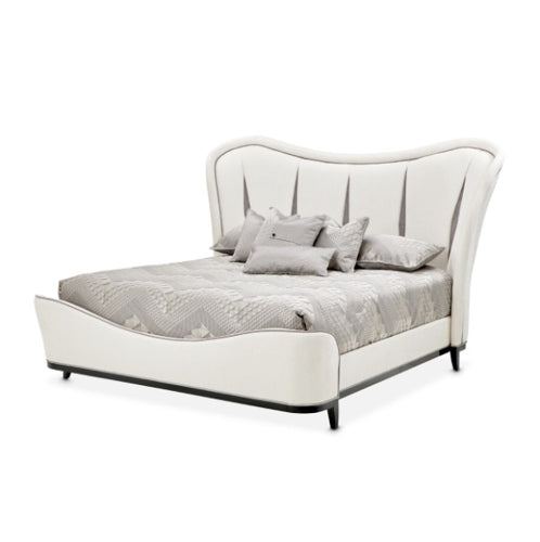 AICO Furniture Tuxedo California King Upholstered Bed in Piano Keyboard image