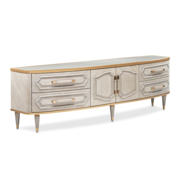 AICO Furniture St.Charles Media Cabinet in Dove Gray image