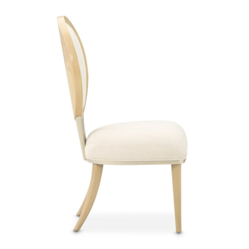 AICO Furniture Camellia Field Side Chair (Set of 2) in Caramel