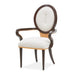 AICO Furniture Camellia Field Arm Chair (Set of 2) in Warm Pecan image
