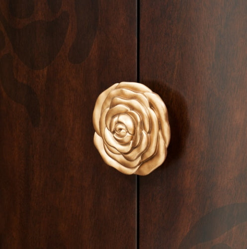 AICO Furniture Camellia Field Dresser in Warm Pecan