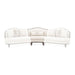 AICO Furniture Camellia Field Armless Chair Linen in Warm Pecan image