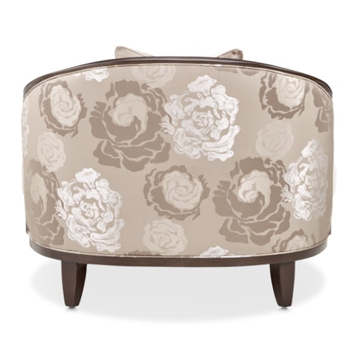 AICO Furniture Camellia Field Matching Chair in Warm Pecan