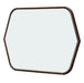AICO Furniture Houston Wall Mirror in Walnut image