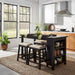 Liberty Furniture Brook Creek 5 Piece Counter Set in Black image
