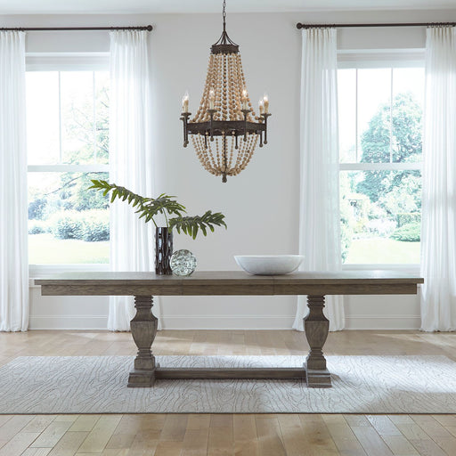 Liberty Furniture Westfield Trestle Table in Havana Brown image