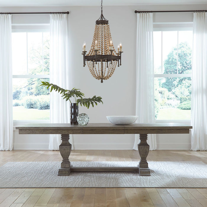 Liberty Furniture Westfield Trestle Table in Havana Brown image