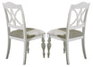 Liberty Furniture Summer House Slatback Side Chair in Oyster White (Set of 2) image