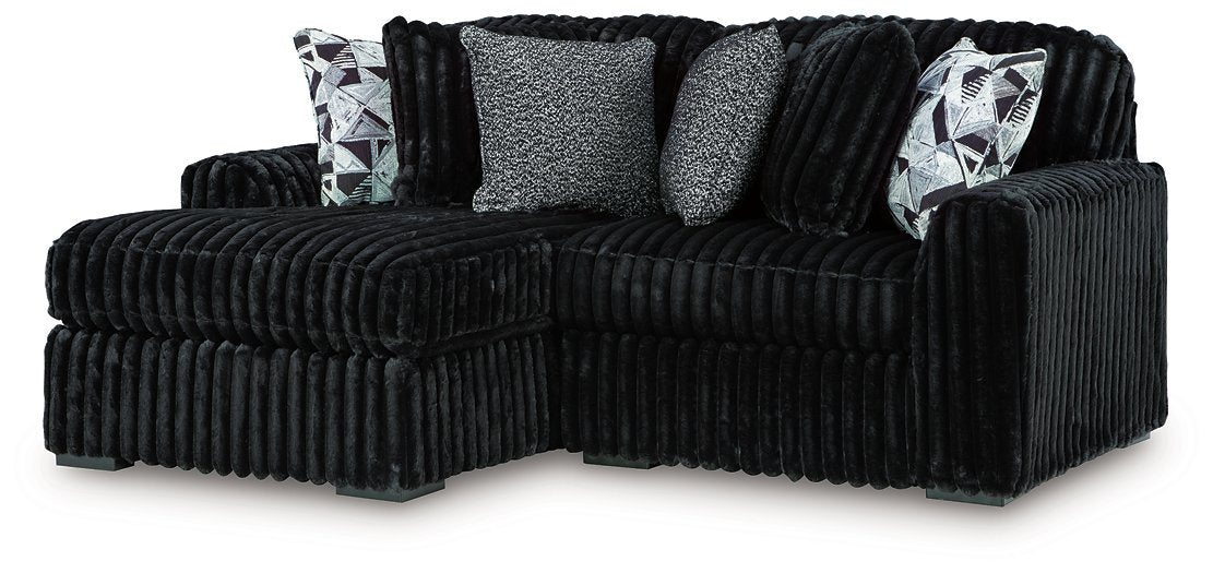 Midnight-Madness Sectional with Chaise