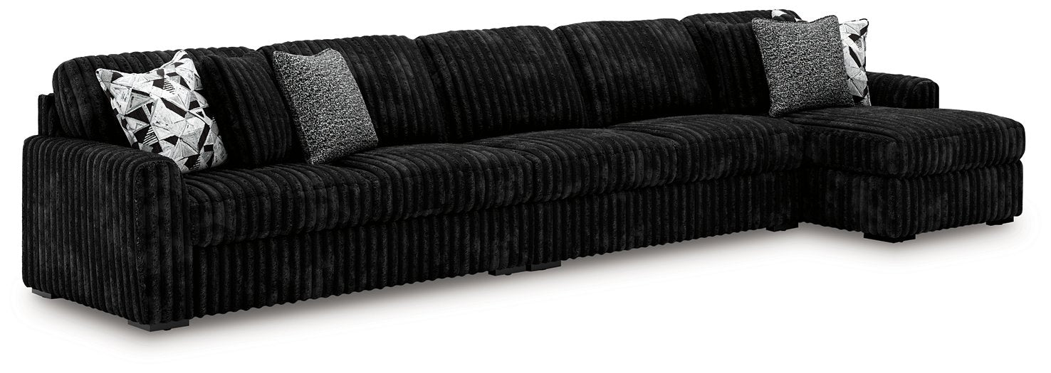Midnight-Madness Sectional with Chaise