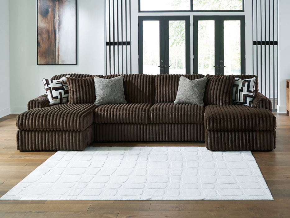 Midnight-Madness Sectional with Chaise
