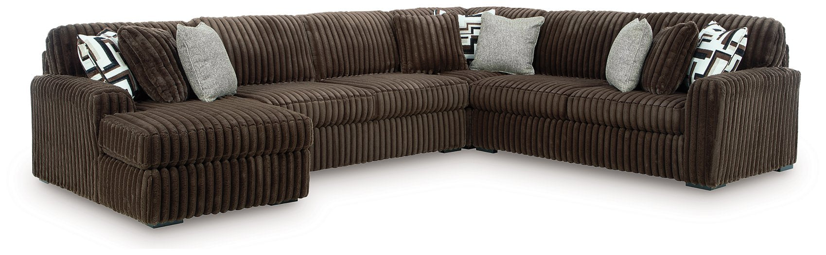 Midnight-Madness Sectional with Chaise