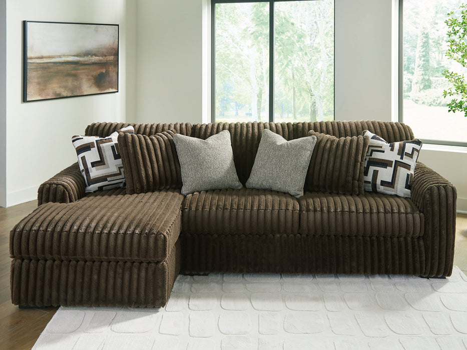 Midnight-Madness Sectional Sofa with Chaise