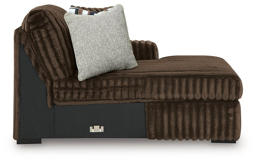 Midnight-Madness Sectional with Chaise
