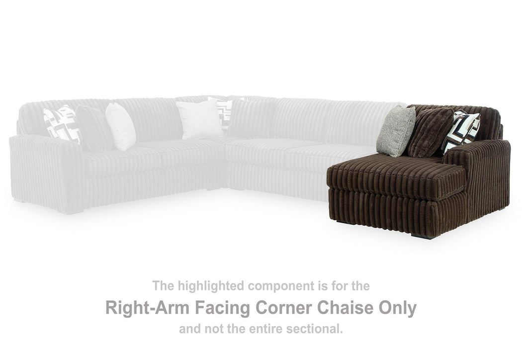 Midnight-Madness Sectional with Chaise