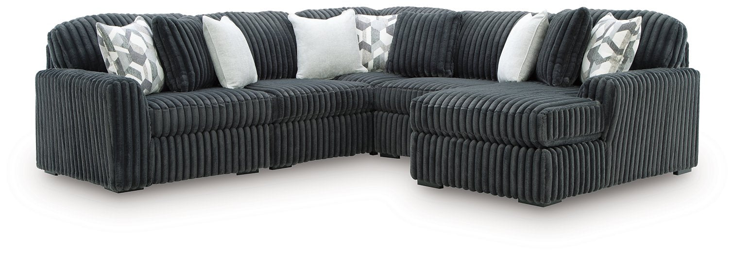 Midnight-Madness Sectional with Chaise