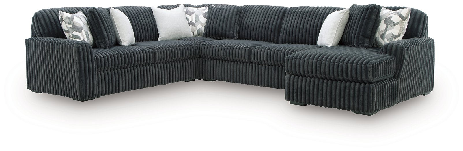 Midnight-Madness Sectional with Chaise