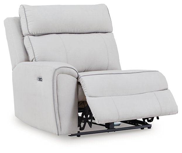 Social Pointe Reclining Sectional with Storage Console