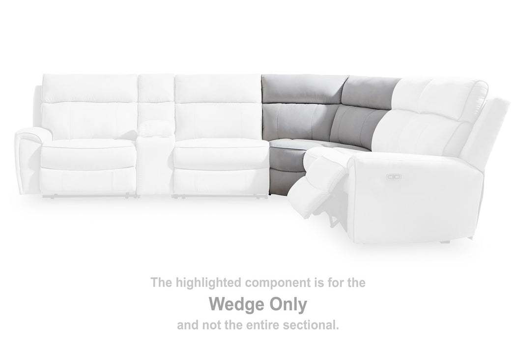 Social Pointe Reclining Sectional with Storage Consoles