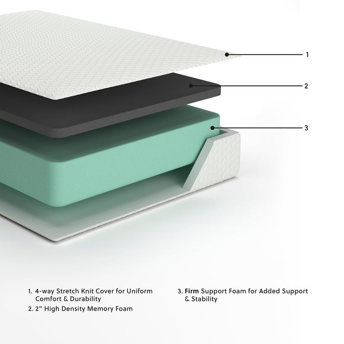 Chime 12 Inch Memory Foam Mattress in a Box