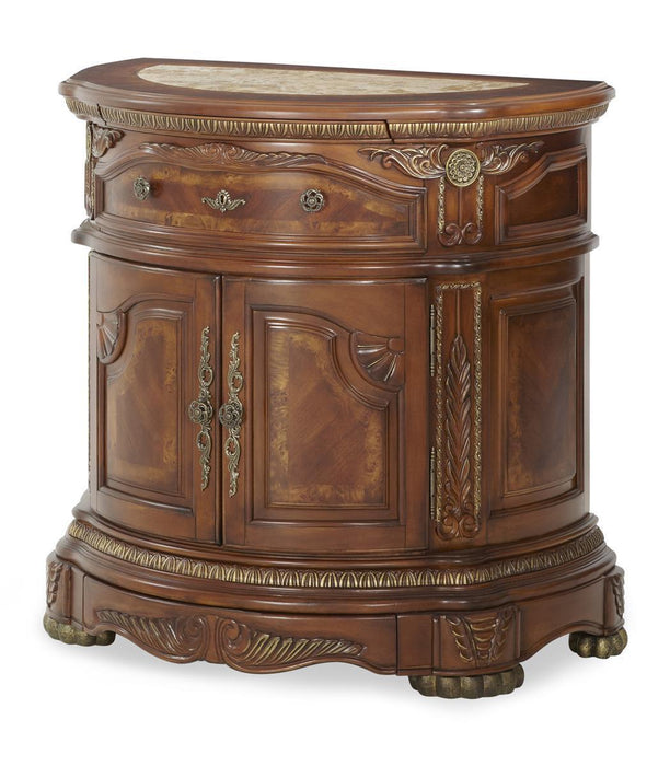 Cortina Bedside Chest in Honey Walnut