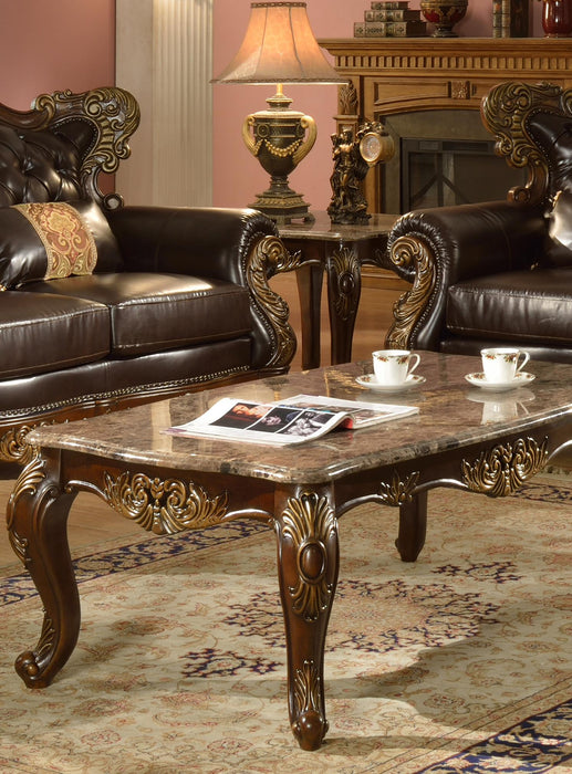 Britney Traditional Style End Table in Cherry finish Wood