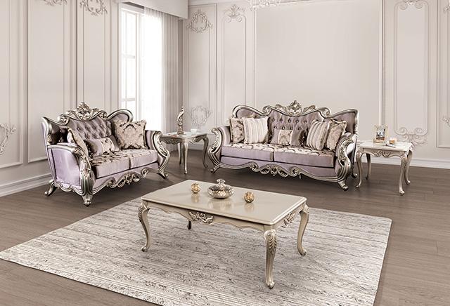 Albacete Loveseat Campage & Walnut